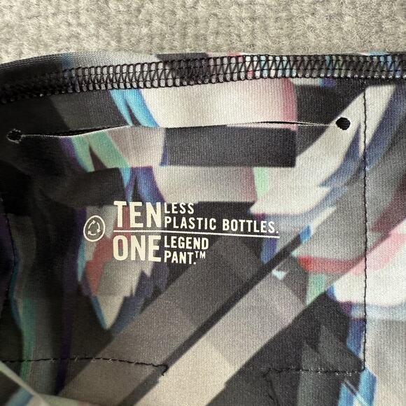 Nike Dri-Fit Legend Pant Womens Small Gray Geometric Athletic Leggings Running - Picture 6 of 13